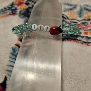 Beaded Number Angel Bracelet